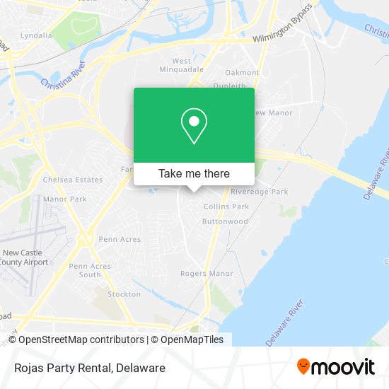 Rojas Party Rental map