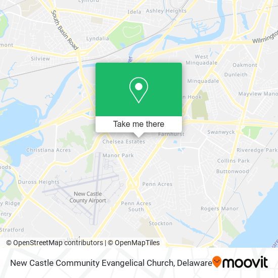 New Castle Community Evangelical Church map