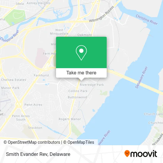 Smith Evander Rev map