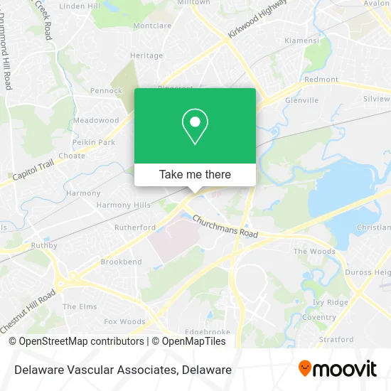 Delaware Vascular Associates map