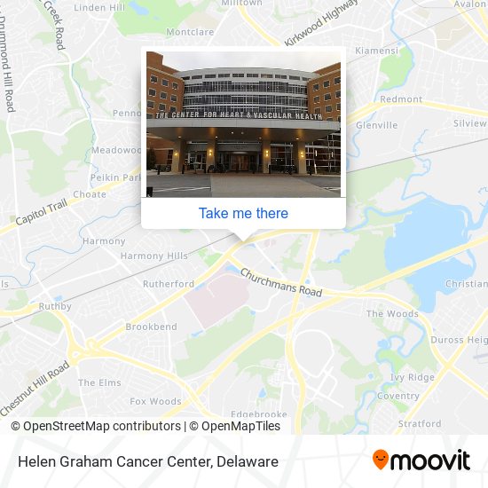 Mapa de Helen Graham Cancer Center