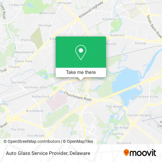 Auto Glass Service Provider map