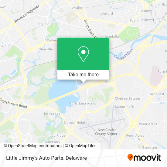 Little Jimmy's Auto Parts map