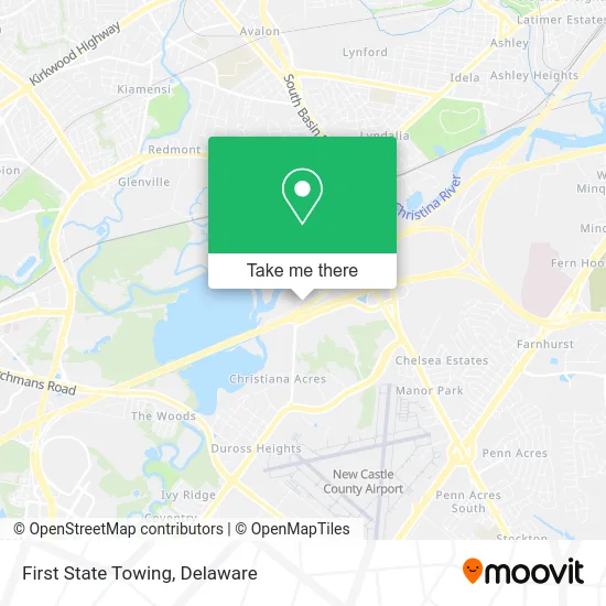 First State Towing map