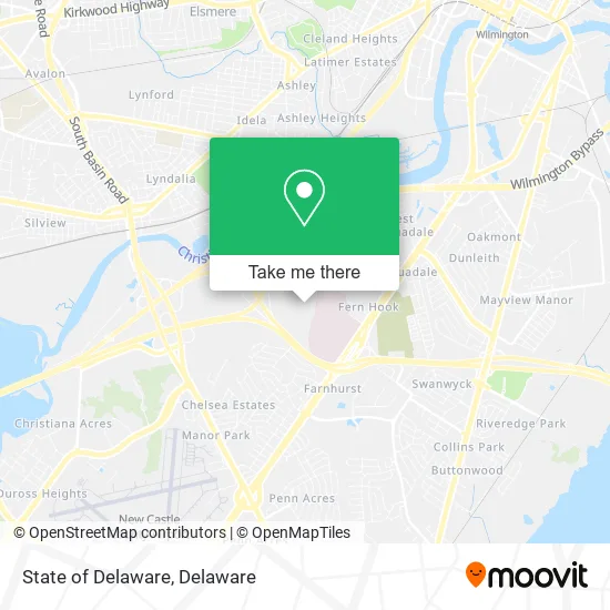 State of Delaware map