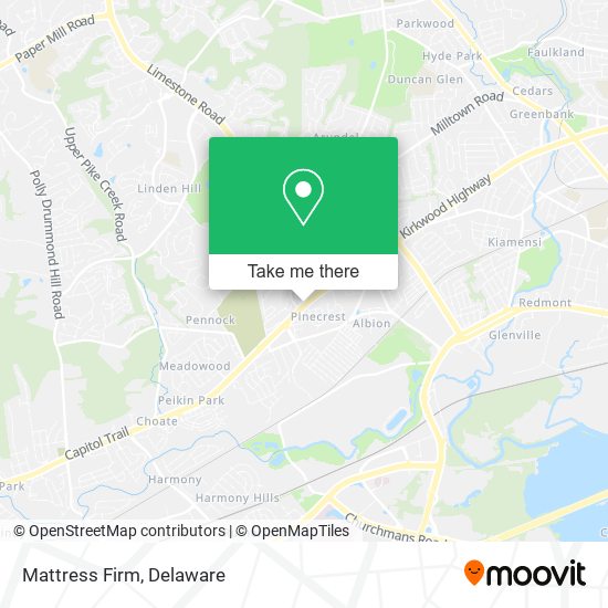 Mattress Firm map