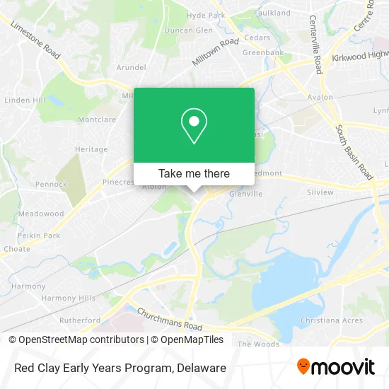 Red Clay Early Years Program map