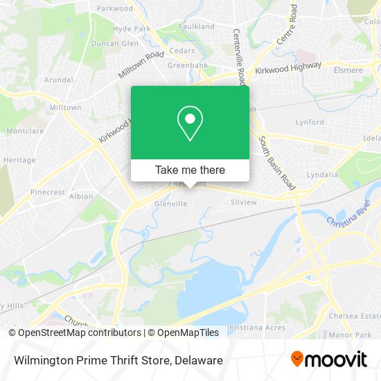 Mapa de Wilmington Prime Thrift Store