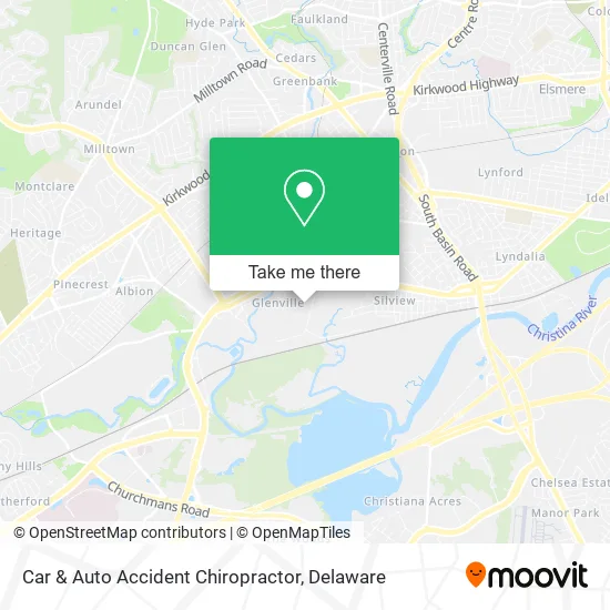 Car & Auto Accident Chiropractor map