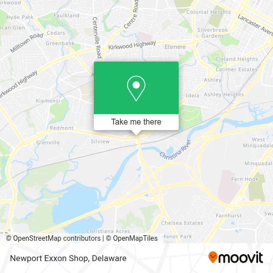 Newport Exxon Shop map