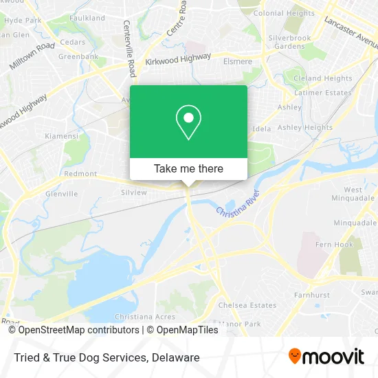Tried & True Dog Services map