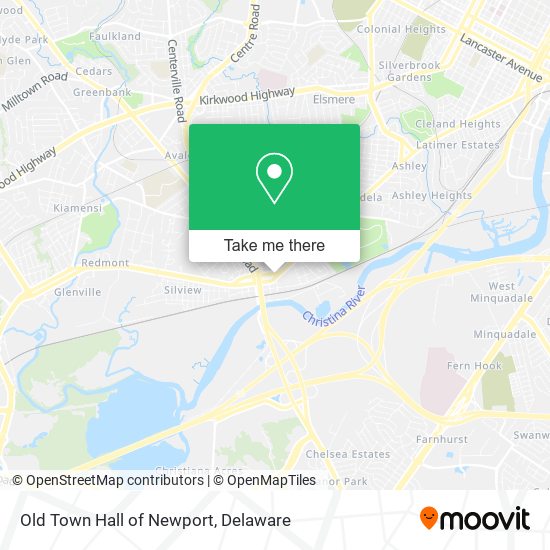 Old Town Hall of Newport map