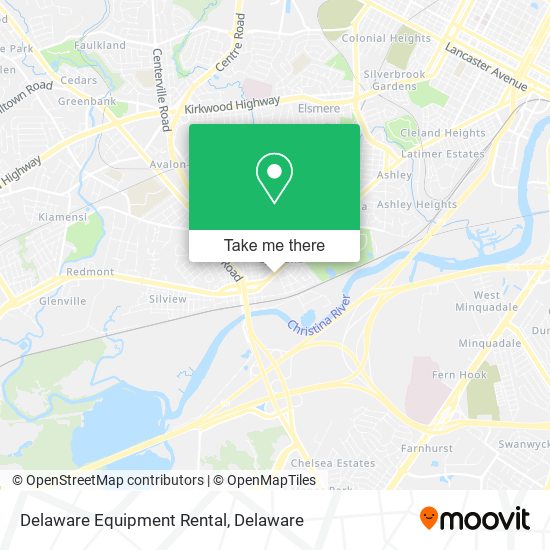 Delaware Equipment Rental map