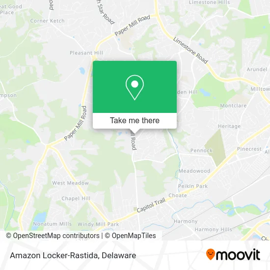 Amazon Locker-Rastida map