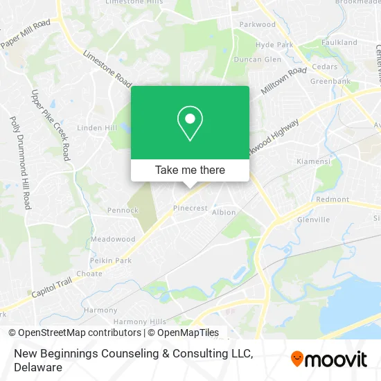 New Beginnings Counseling & Consulting LLC map