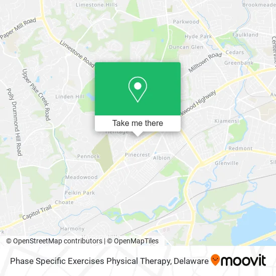 Phase Specific Exercises Physical Therapy map