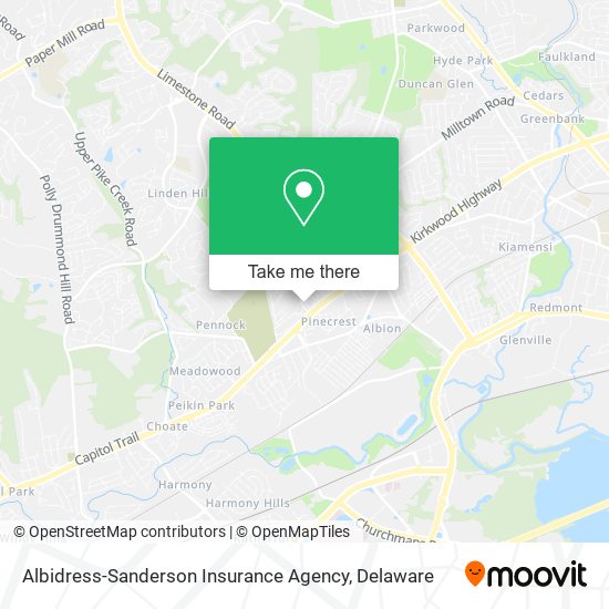 Mapa de Albidress-Sanderson Insurance Agency