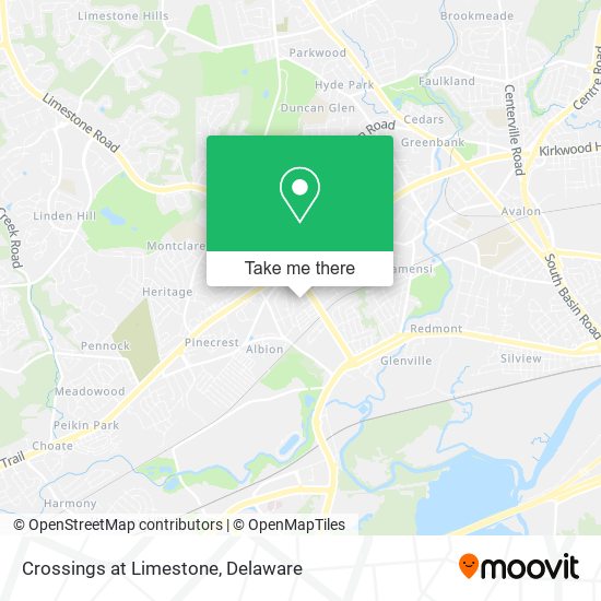 Crossings at Limestone map