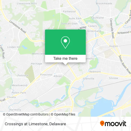 Crossings at Limestone map