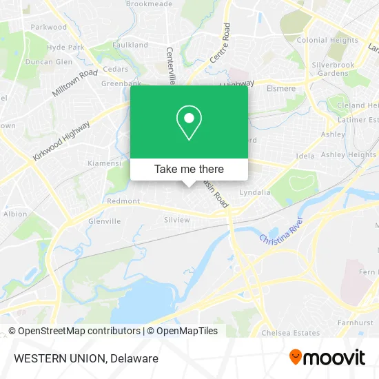 WESTERN UNION map