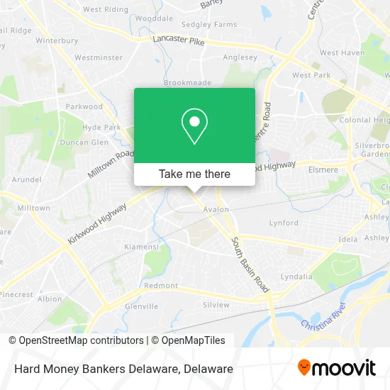 Hard Money Bankers Delaware map