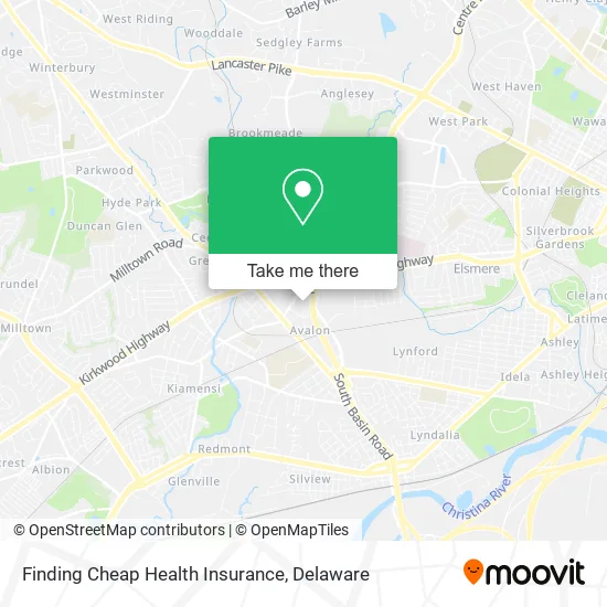 Finding Cheap Health Insurance map