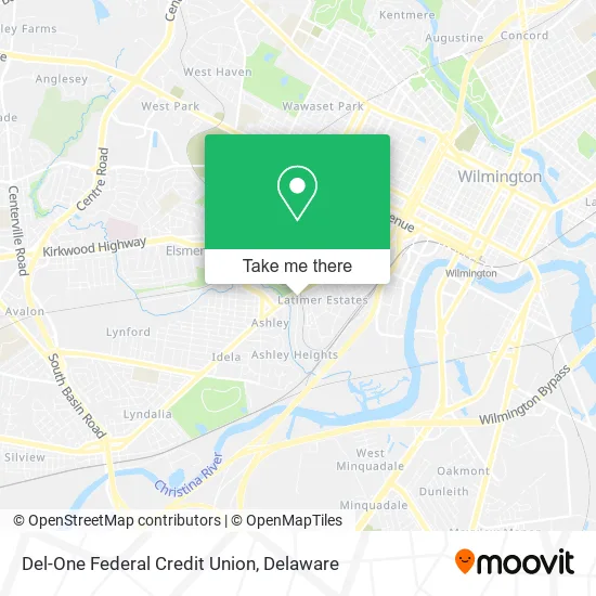 Del-One Federal Credit Union map