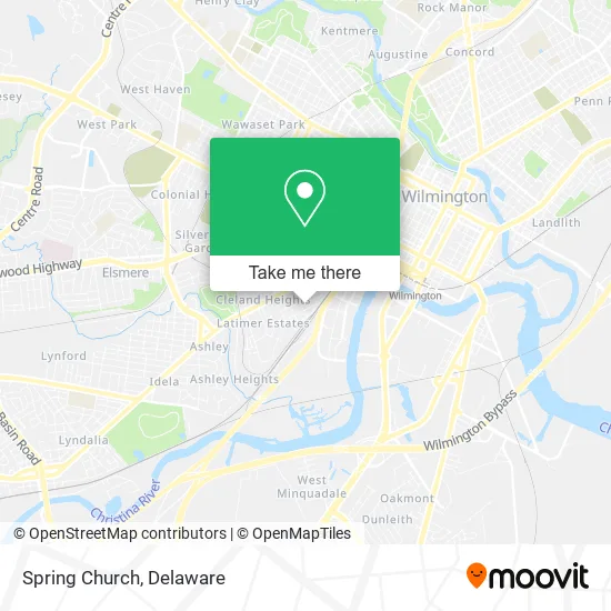 Spring Church map