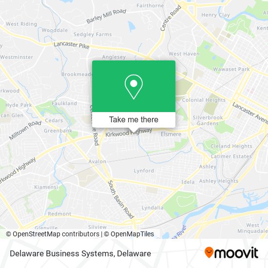 Mapa de Delaware Business Systems