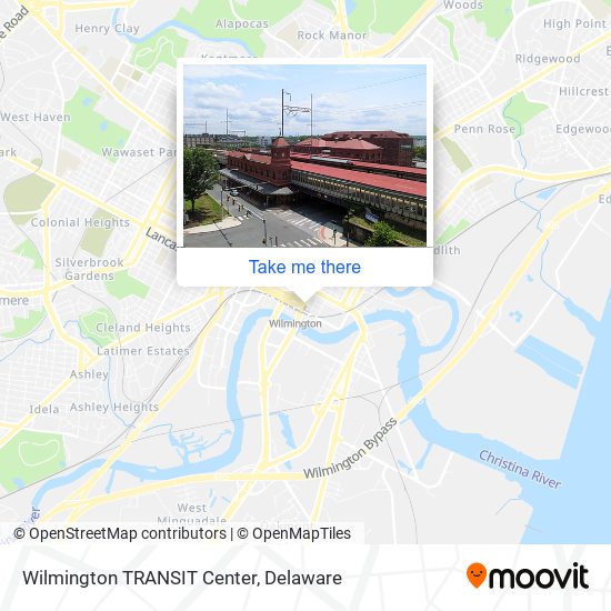 Wilmington TRANSIT Center map