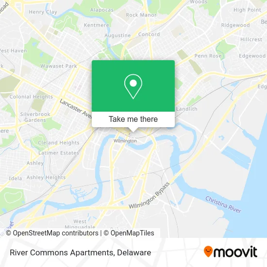 River Commons Apartments map