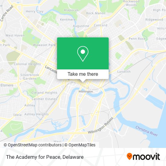 The Academy for Peace map