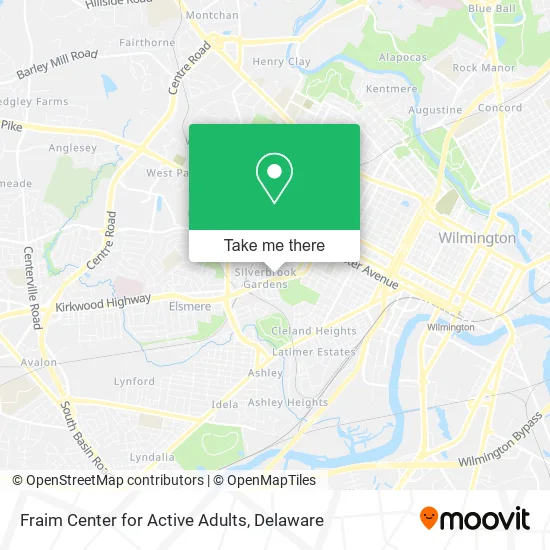 Mapa de Fraim Center for Active Adults