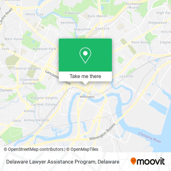 Delaware Lawyer Assistance Program map