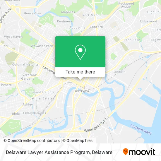 Mapa de Delaware Lawyer Assistance Program