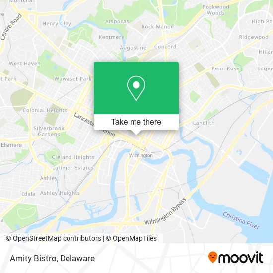 Amity Bistro map