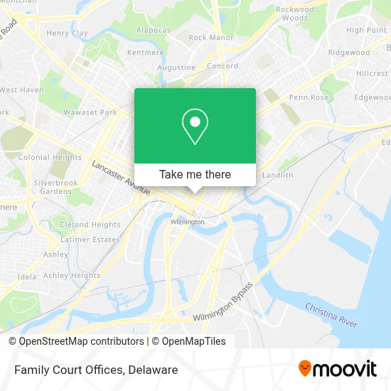 Family Court Offices map