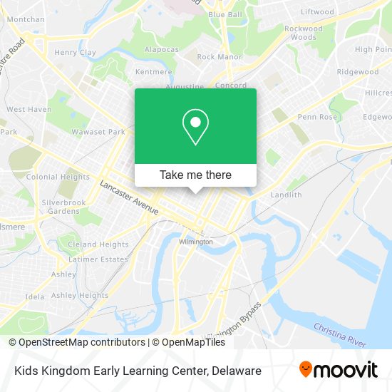 Mapa de Kids Kingdom Early Learning Center