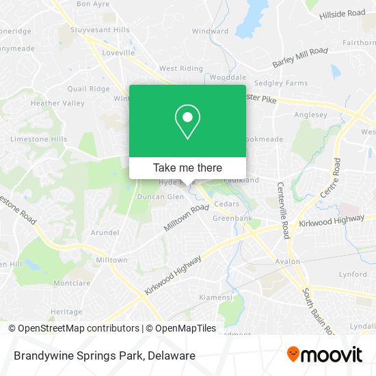 Mapa de Brandywine Springs Park