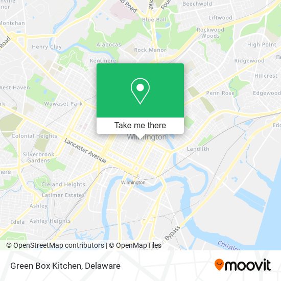 Mapa de Green Box Kitchen