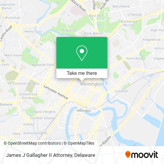 Mapa de James J Gallagher II Attorney