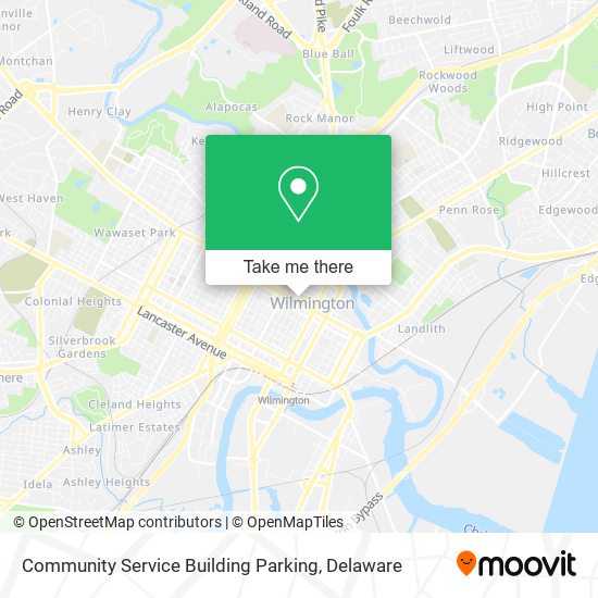 Community Service Building Parking map