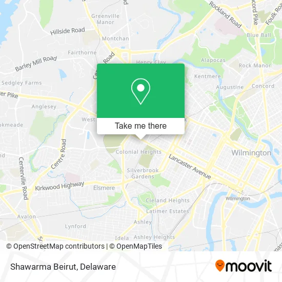 Shawarma Beirut map