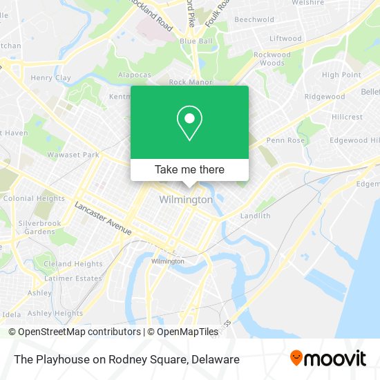 The Playhouse on Rodney Square map