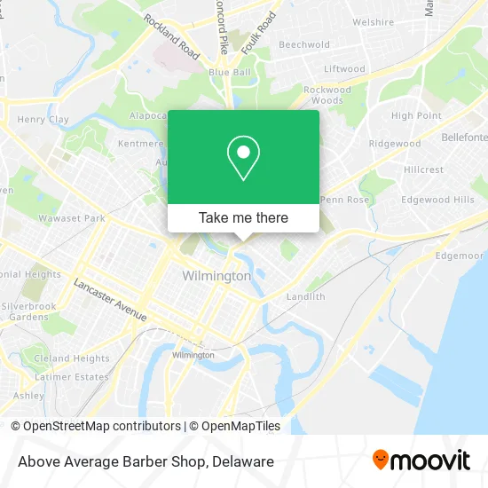 Above Average Barber Shop map