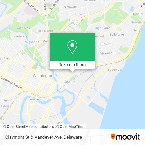 Mapa de Claymont St & Vandever Ave
