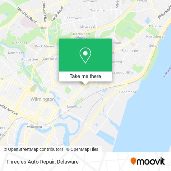 Three es Auto Repair map