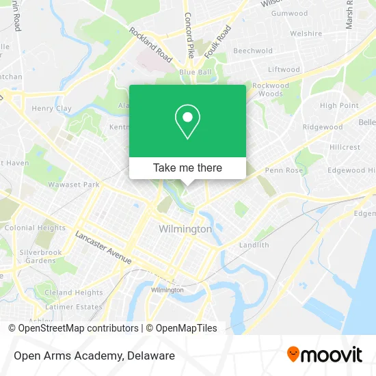 Open Arms Academy map