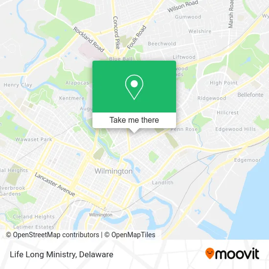 Life Long Ministry map