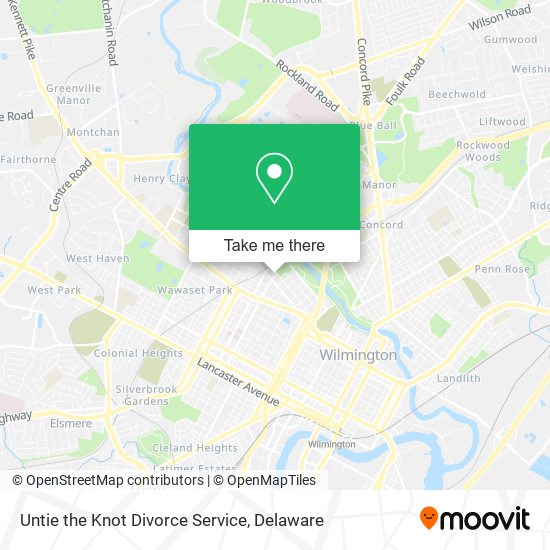 Untie the Knot Divorce Service map